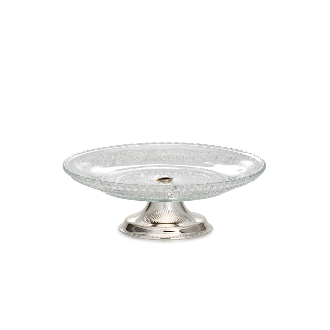 Small Plate with Silver Foot
