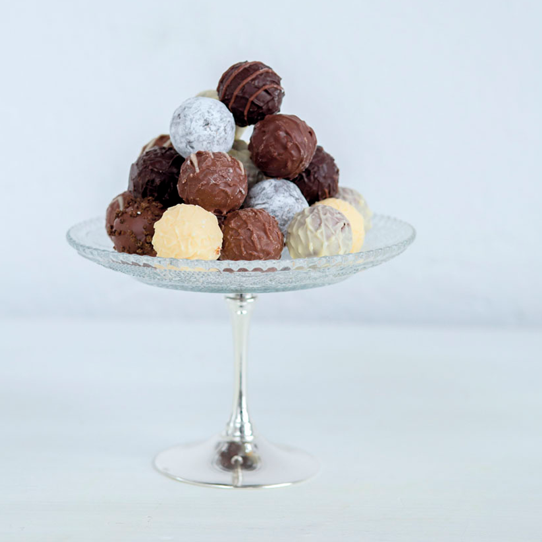 Small Plate with Tall Silver Foot