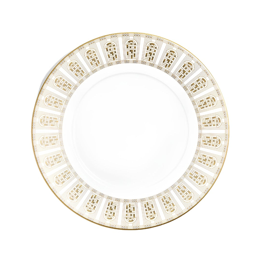 Prato sobremesa 21cm gold