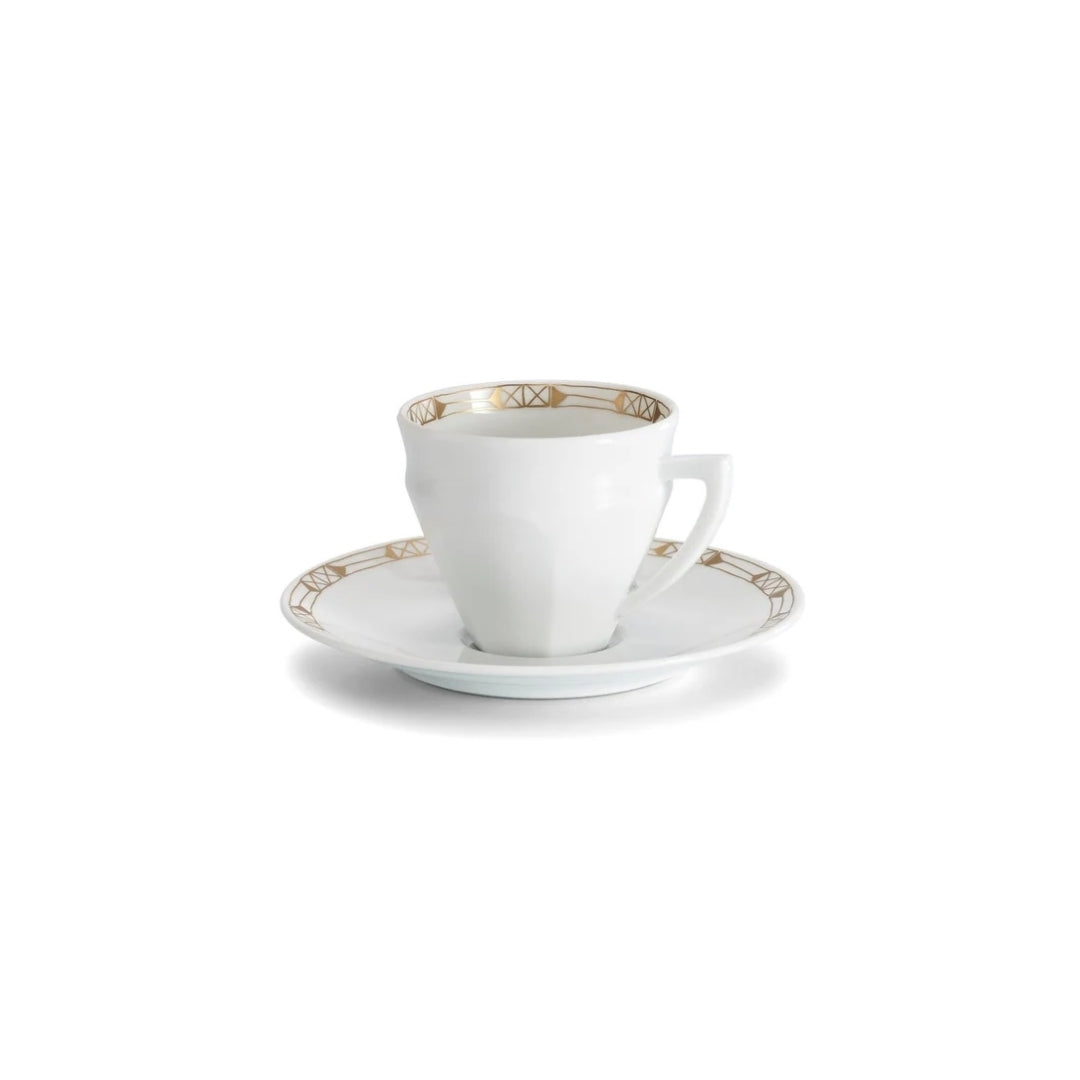 Chávena de Café com Pires Gold