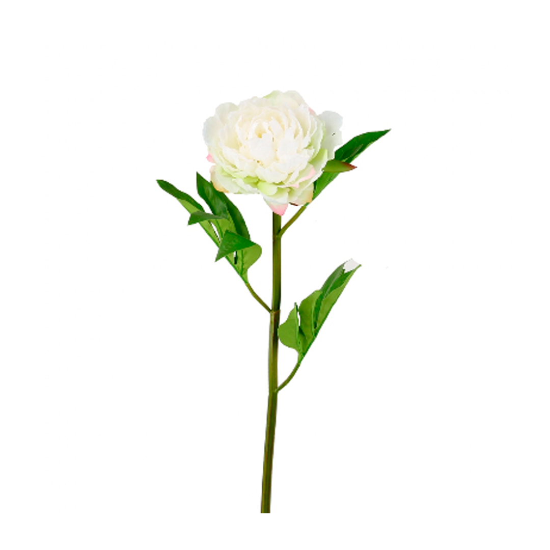 Flor Decorativa Peonia Branca