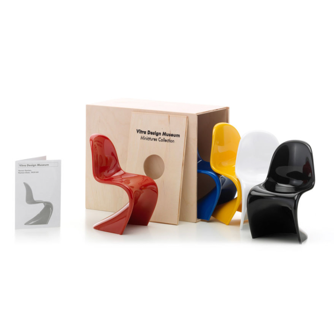 Set of 5 Panton Chairs Miniature Chairs
