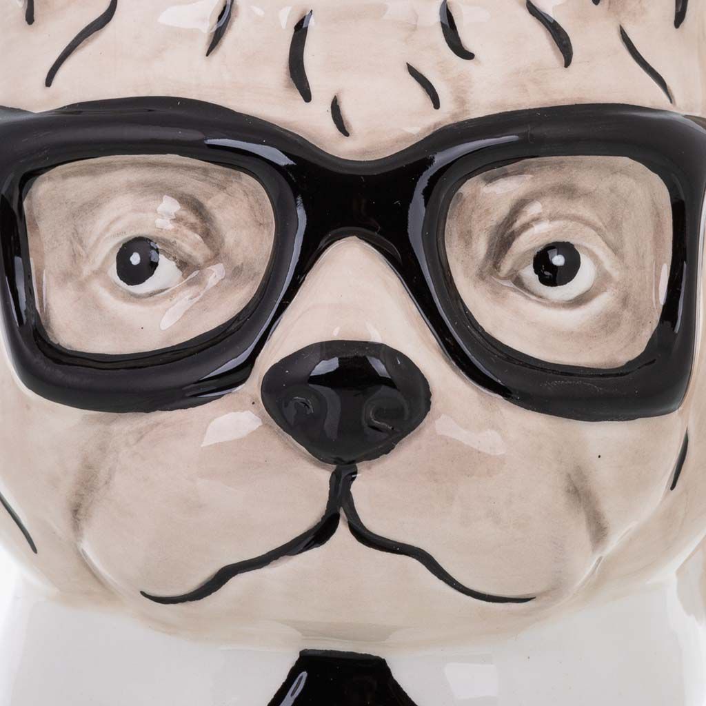 Dog Mug with Glasses