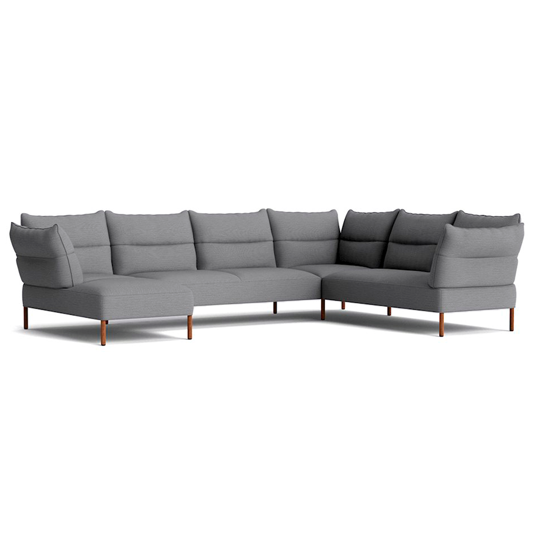 Pandarine Corner Sofa with Chaise Longue and Reclining Arms