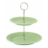 Tiffany Green Two Tier Plate