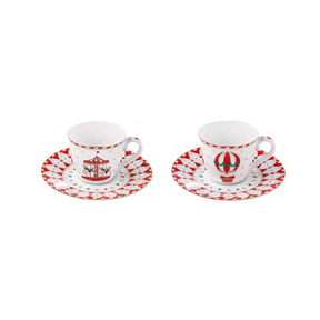 Set of 2 Christmas Wonderland Coffee Cups