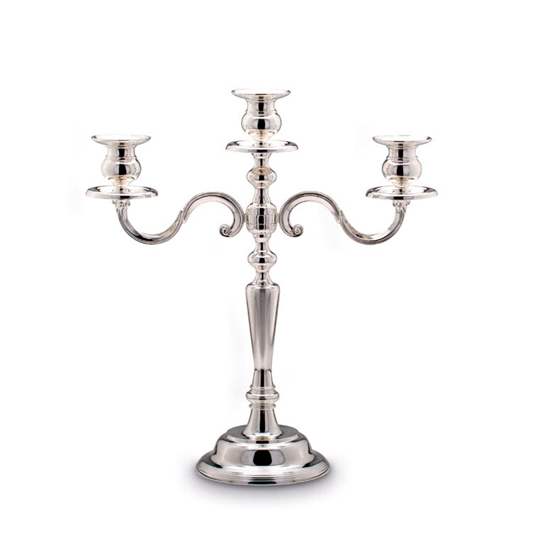 Candlestick Silver Plated 3 Candles