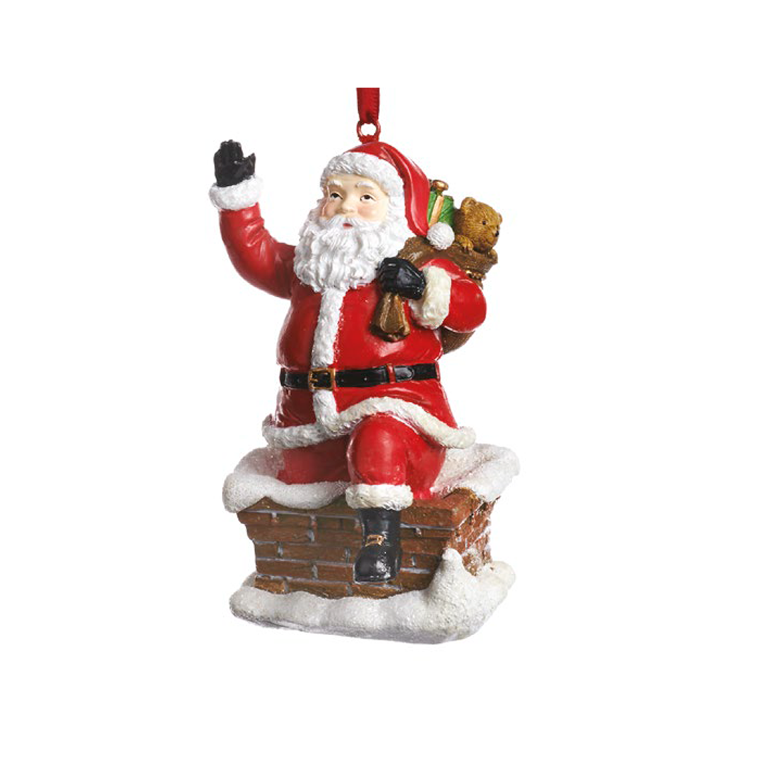 Santa Claus Chimney Ornament