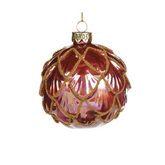 Embossed Pink Christmas Tree Ball