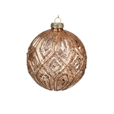 Embossed Golden Christmas Tree Ball