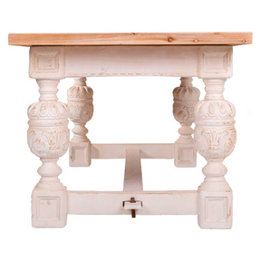 Wooden Table with Ornate Legs