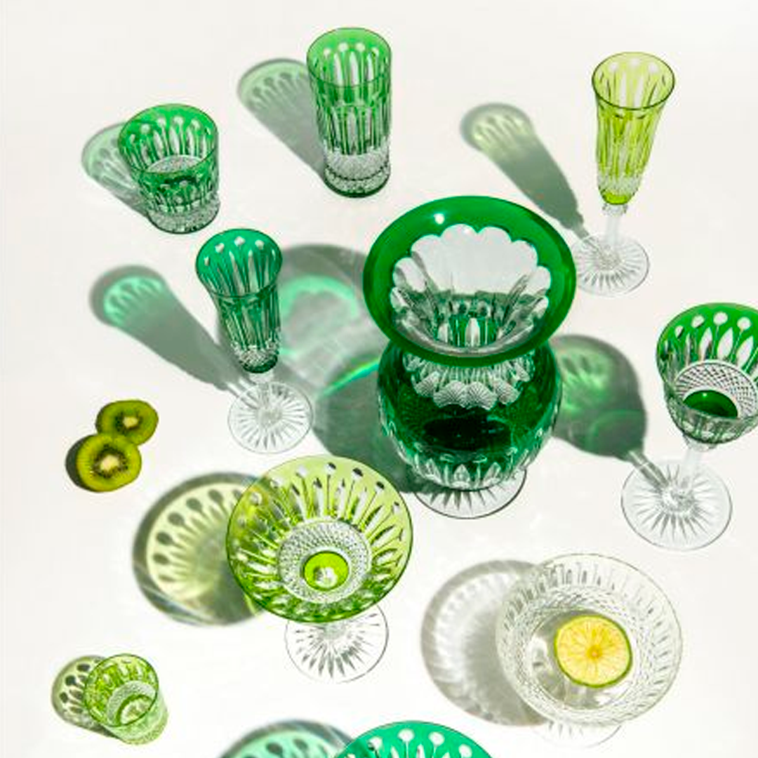 Tommy Chartreuse Crystal Flute