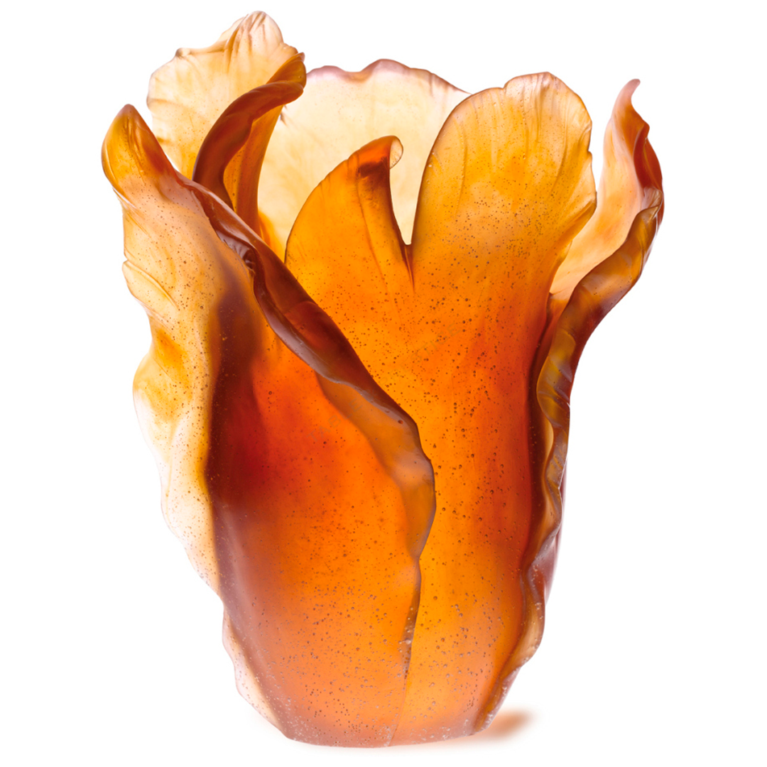 Amber Tulip Vase