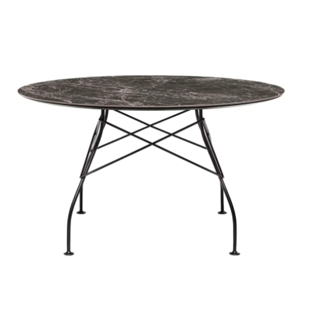 Glossy Table with Marble Top St. Nera