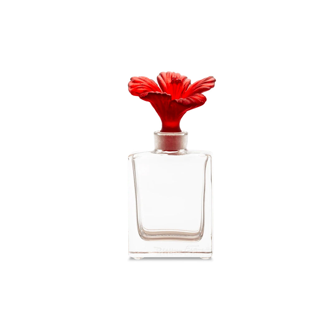 Hibiscus Green/Red Perfume Bottle
