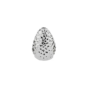 silver pine cone