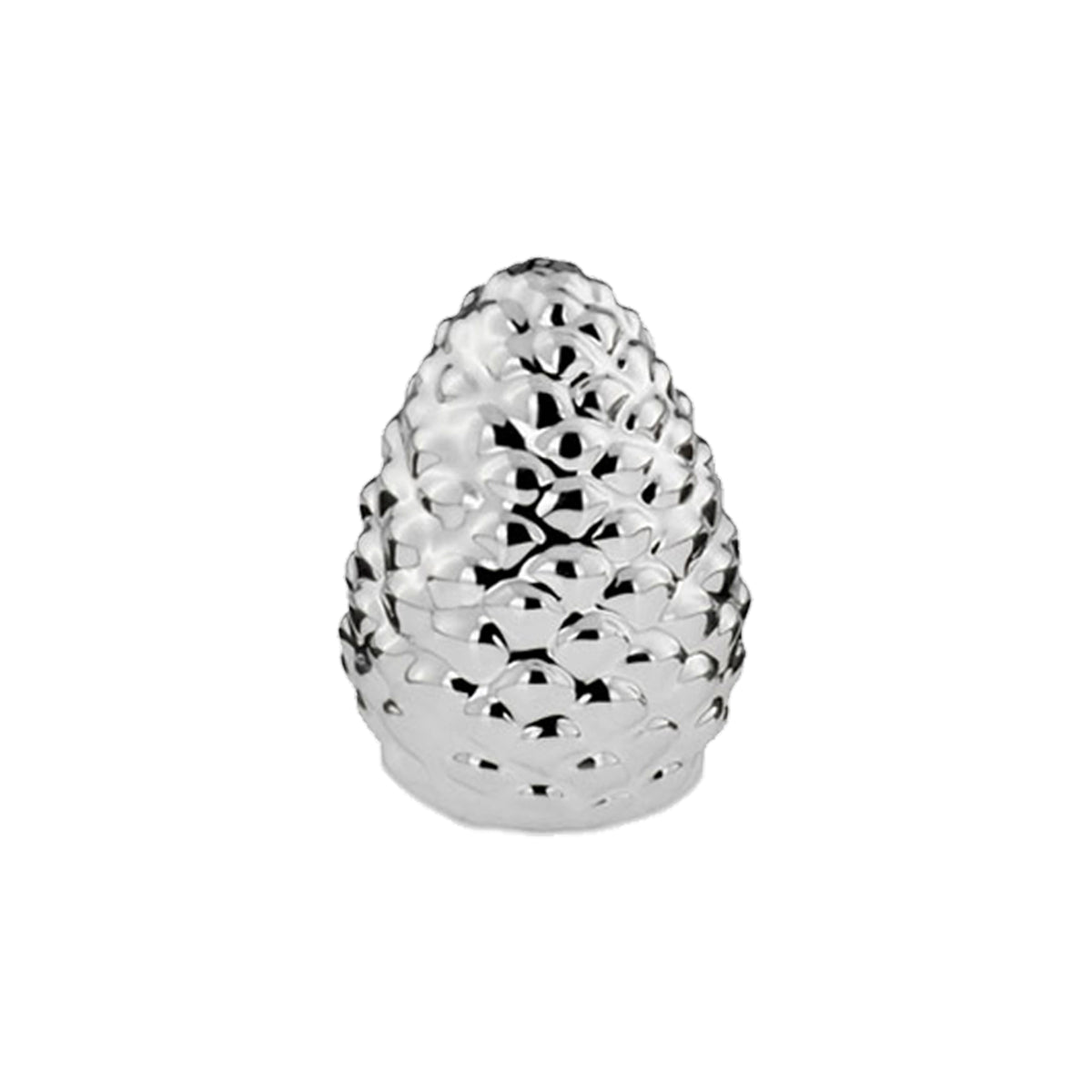 silver pine cone