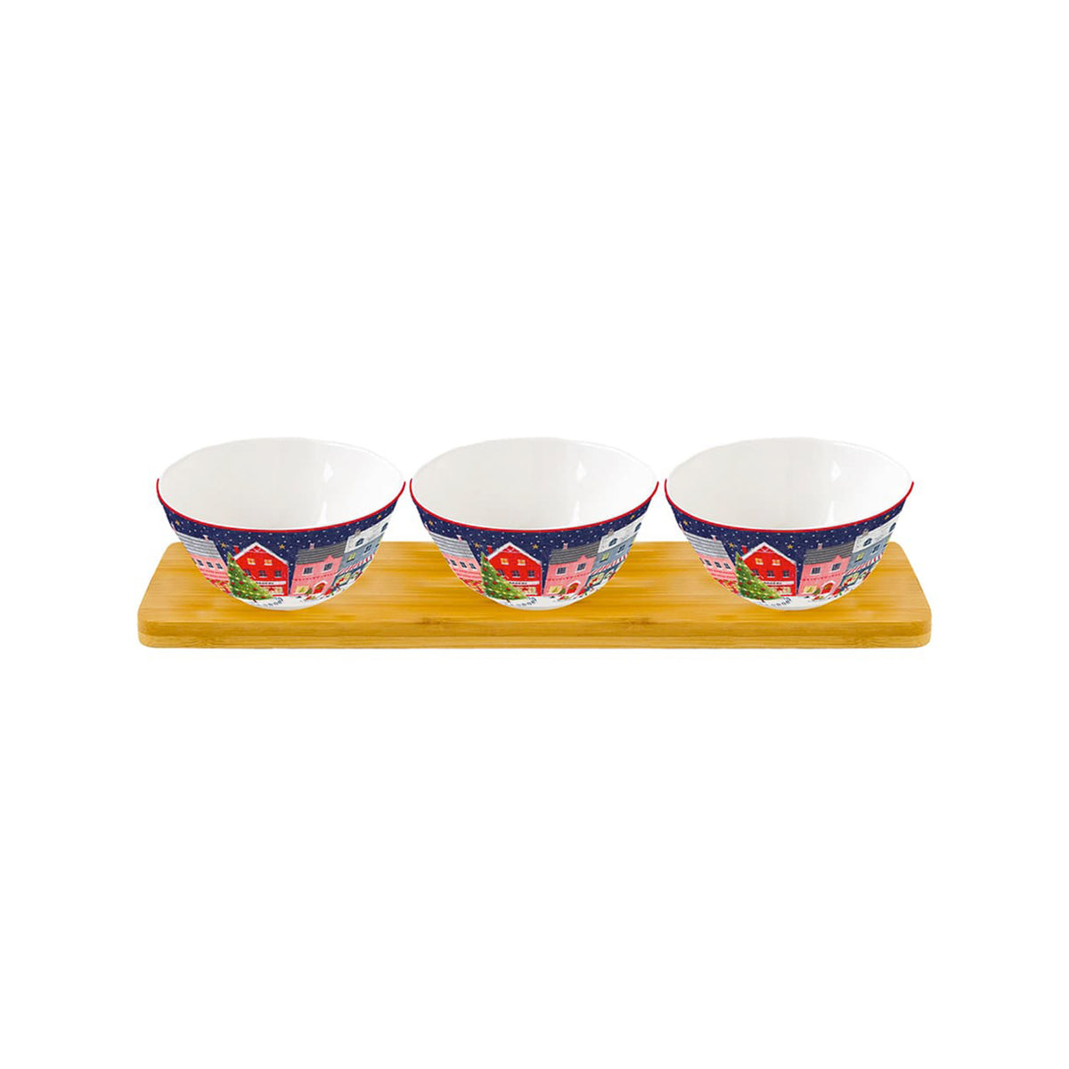 Set of 3 Merry Christmas Appetizer Bowls