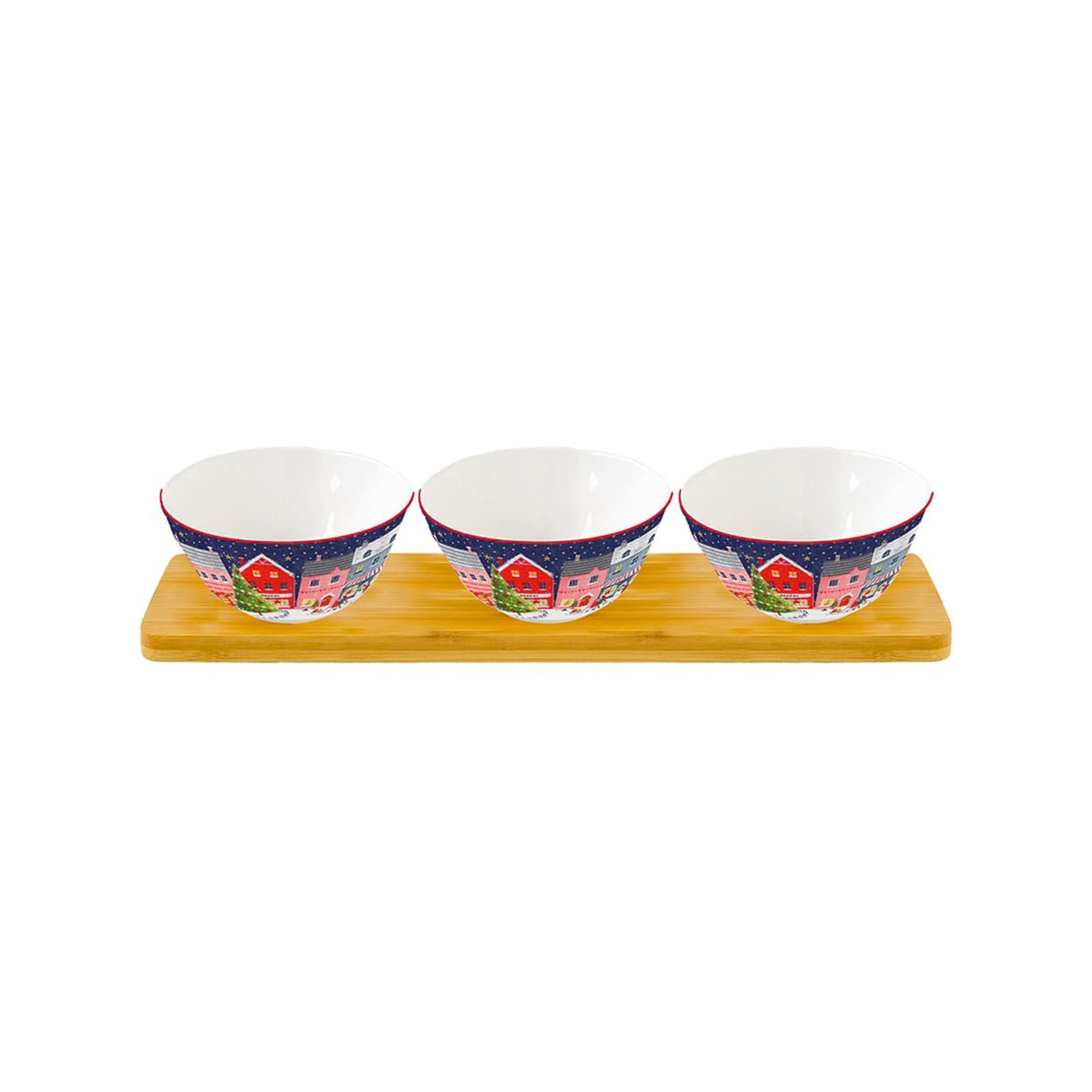 Set of 3 Merry Christmas Appetizer Bowls