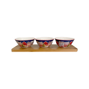 Set of 3 Merry Christmas Appetizer Bowls