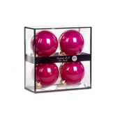 Set of 4 Pink Tree Balls